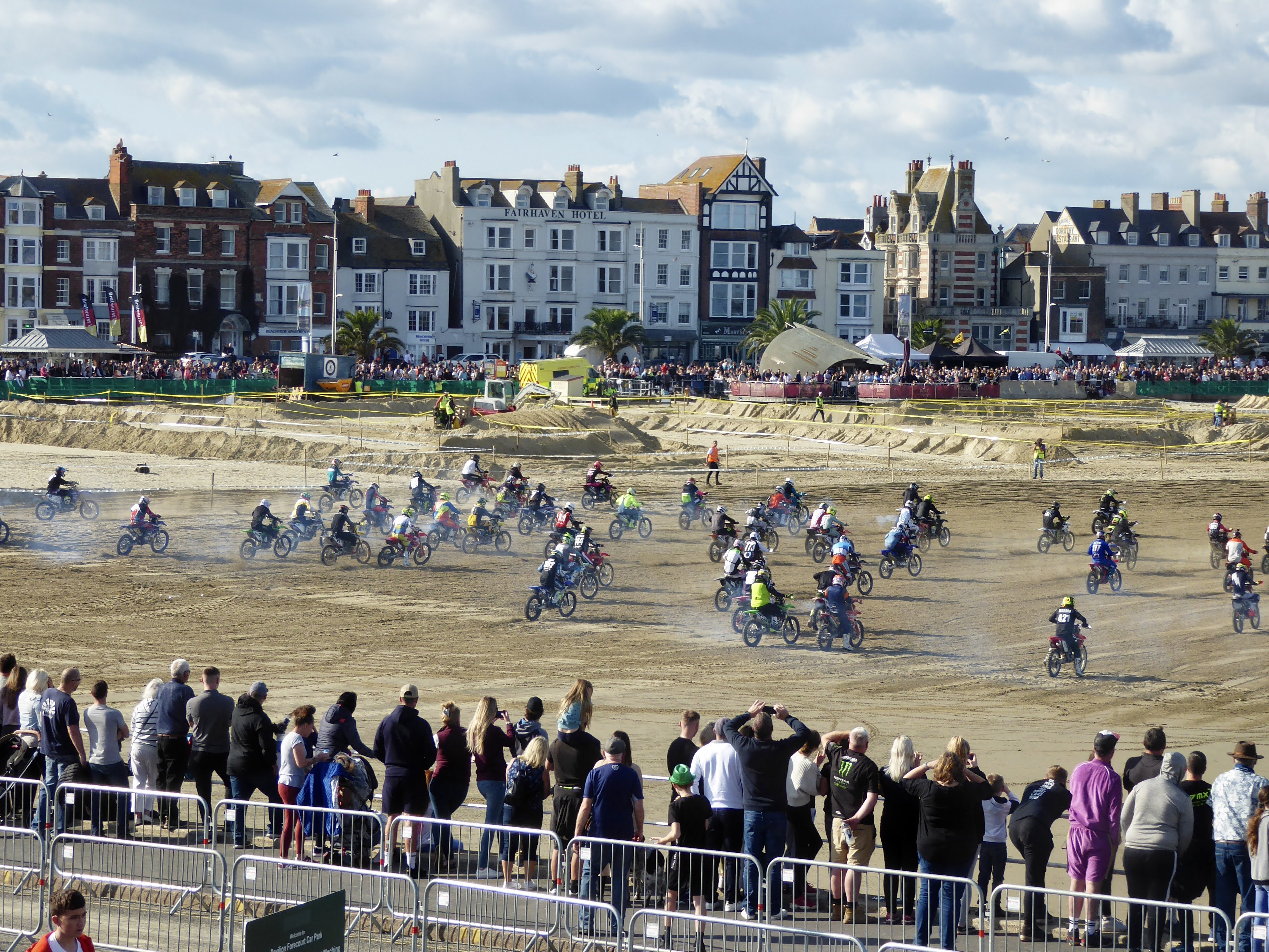 Weymouth beach motocross racers for 2024 event